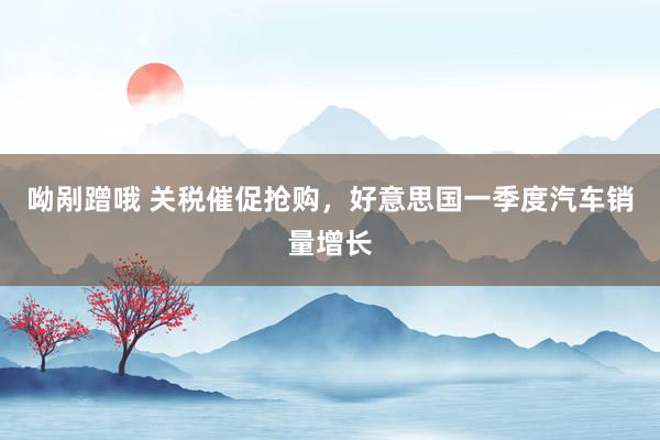 呦剐蹭哦 关税催促抢购，好意思国一季度汽车销量增长